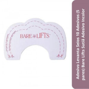 Adesivo Levanta Seios 10 Adesivos (5 pares) Bare Lifts Sutiã Adesivo Incolor