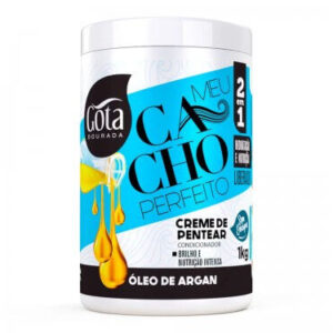 Creme de Pentear Meu Cacho Perfeito 2 em 1 Brilho e Nutrição Intensa Gota Dourada 1k