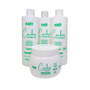 Kit de Cachos Vegano Eaê Cosméticos 4x500ml
